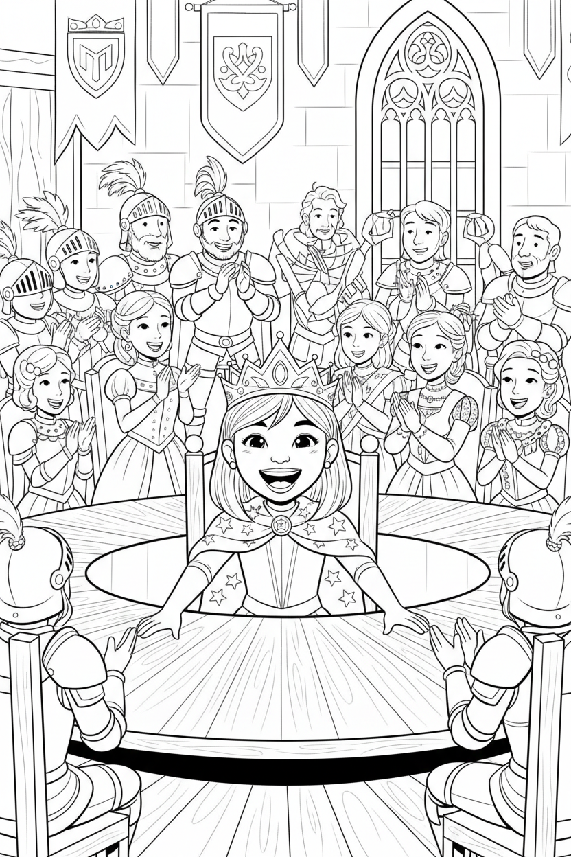 Asian Girl at the Table